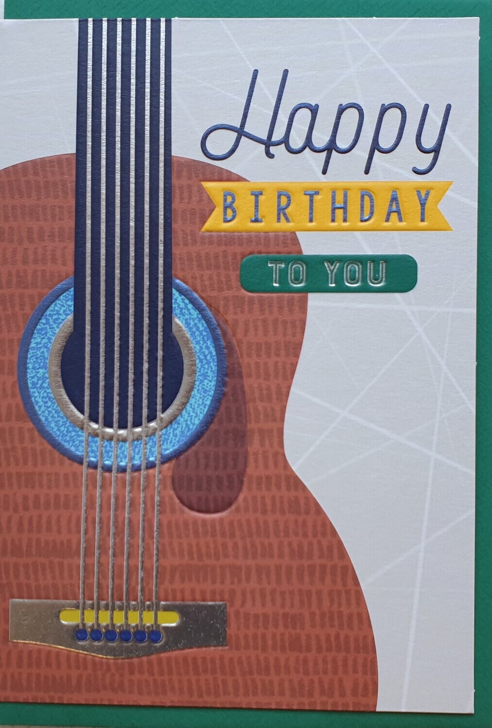 Karte Gitarre Happy Birthday