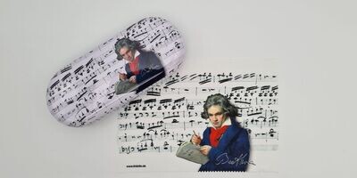 Brillenetui + Putztuch Beethoven