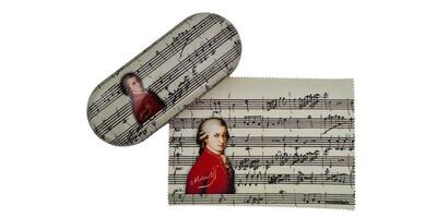 Brillenetui + Putztuch Mozart