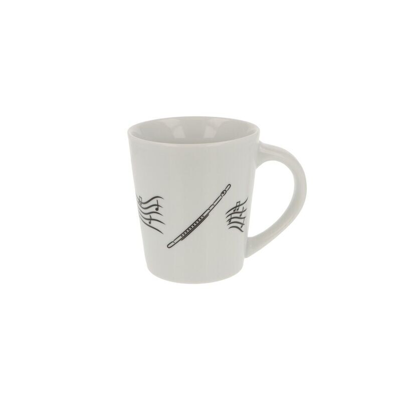 Tasse mit Flute Querflöte
