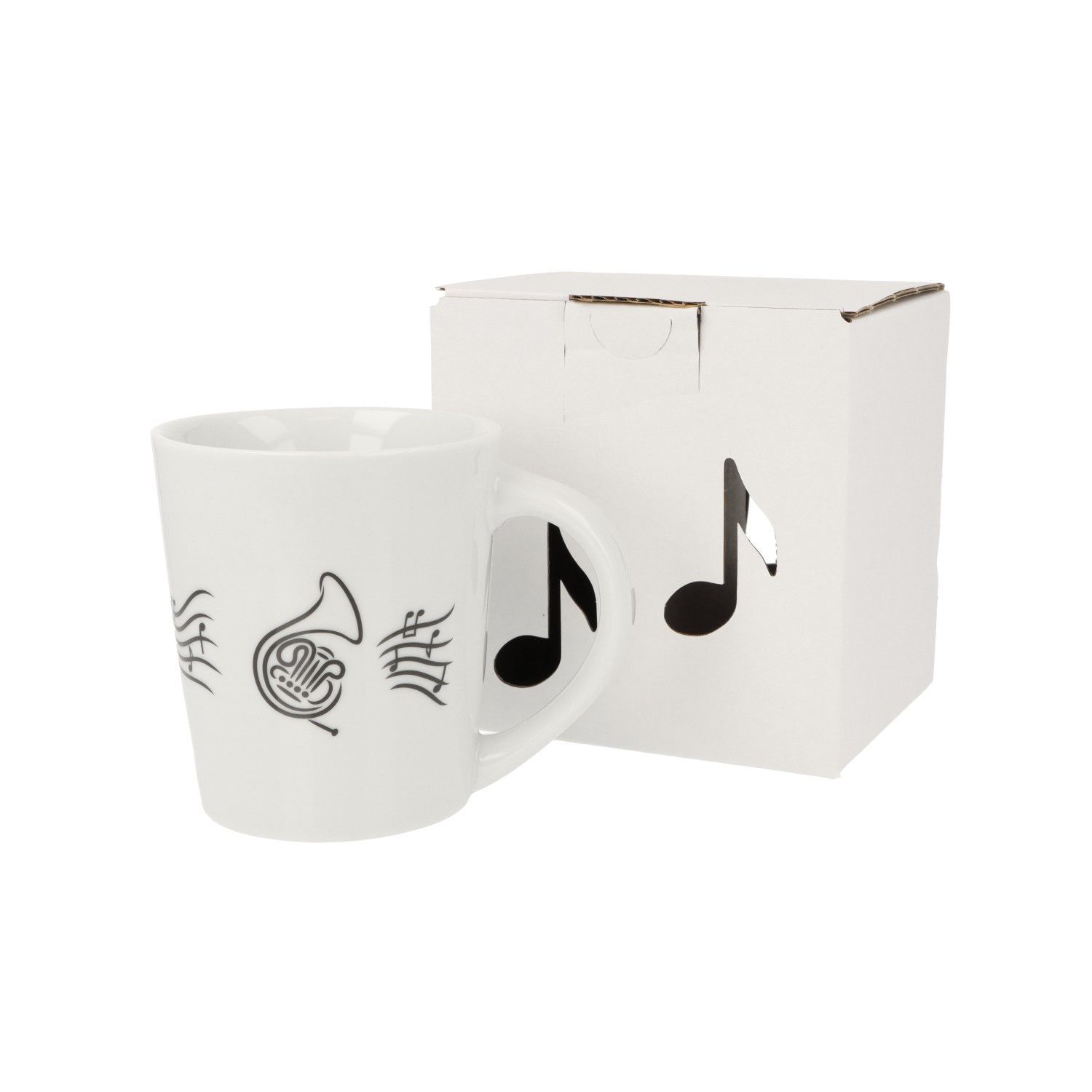 Tasse mit Horn Waldhorn Jagdhorn