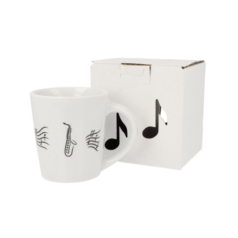 Tasse mit Saxophon