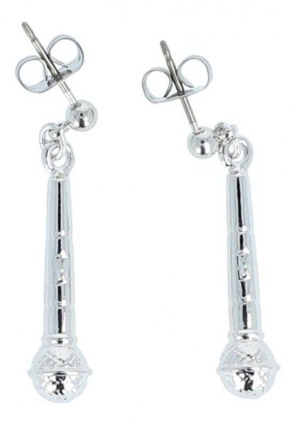 Ohrstecker Mikrophon Micro Silberfarben