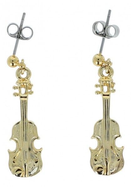 Ohrstecker Violine Geige Cello goldfarben
