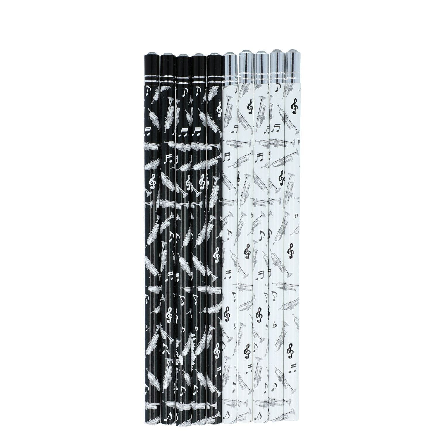 10 Stück Bleistift Trompete mit Schmuckstein Trumpet