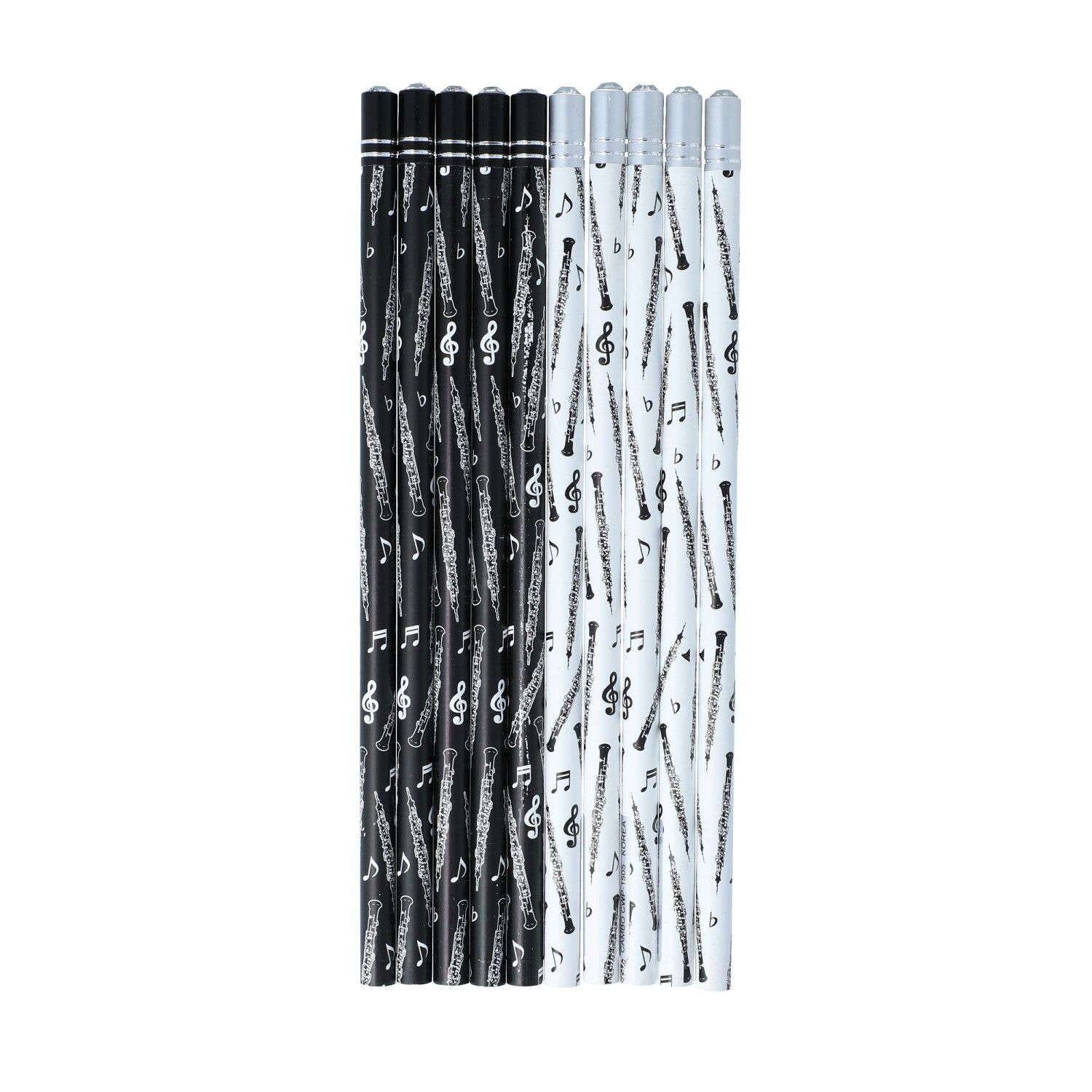 10 Stück Bleistift Klarinette mit Schmuckstein Clarinet