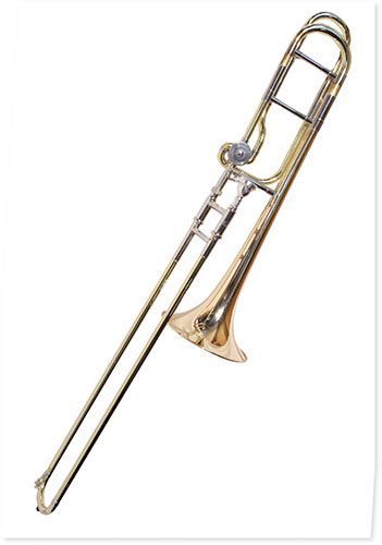 Postkarte Karte Posaune Trombone