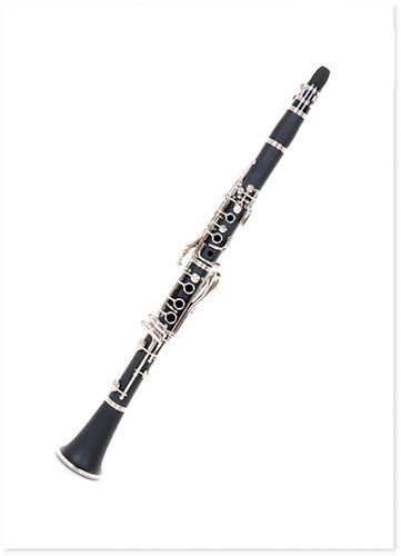 Postkarte Karte Klarinette Clarinet