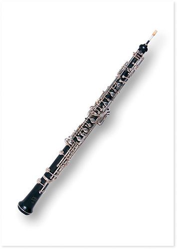 Postkarte Karte Oboe