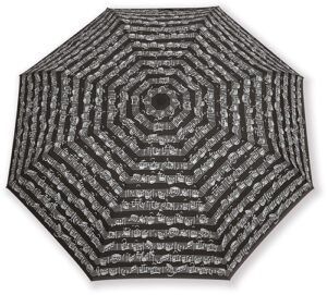 Schirm Taschenschirm Notenblatt Noten schwarz Umbrella