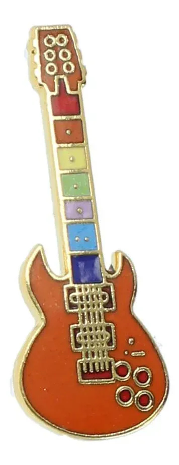 Pin E-Gitarre farbig