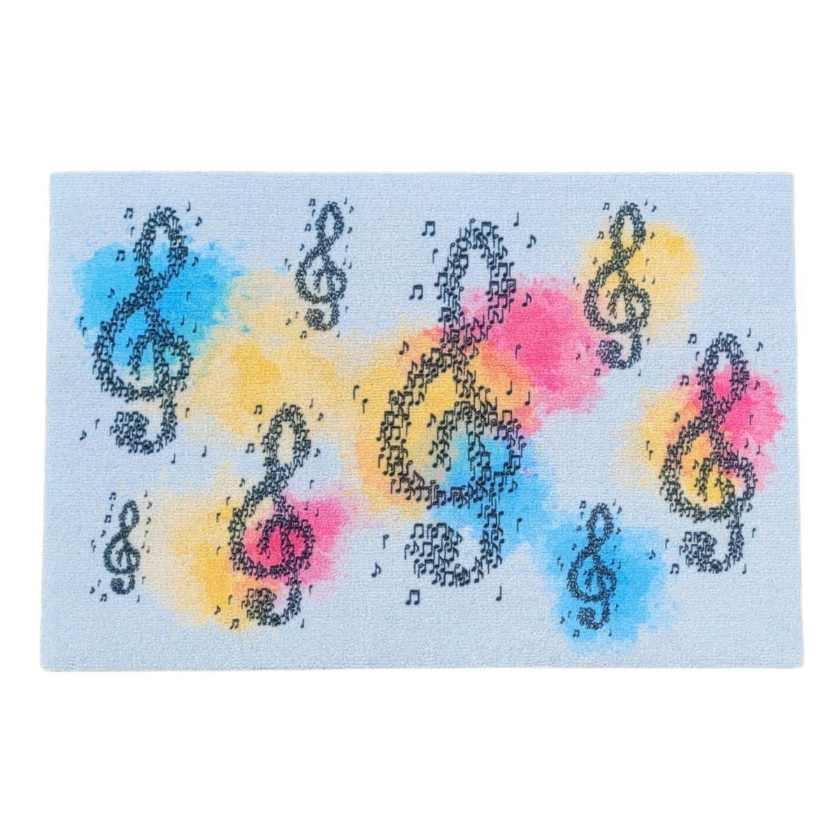 Fußmatte Violinschlüssel bunt Türvorleger Vorleger