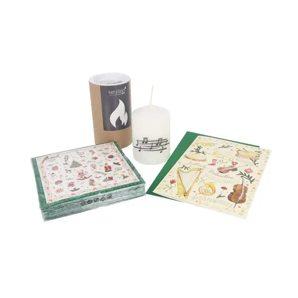 Geschenkset Weihnachten mit Kerze