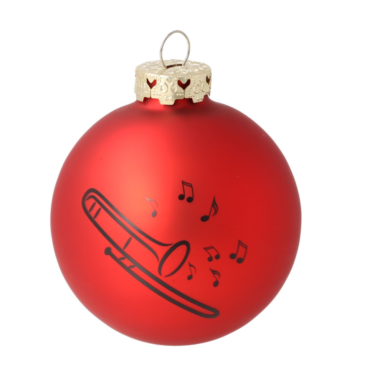 1 Stück Kugel Posaune Weihnachtskugel Christbaumkugel Baumkugel Trombone