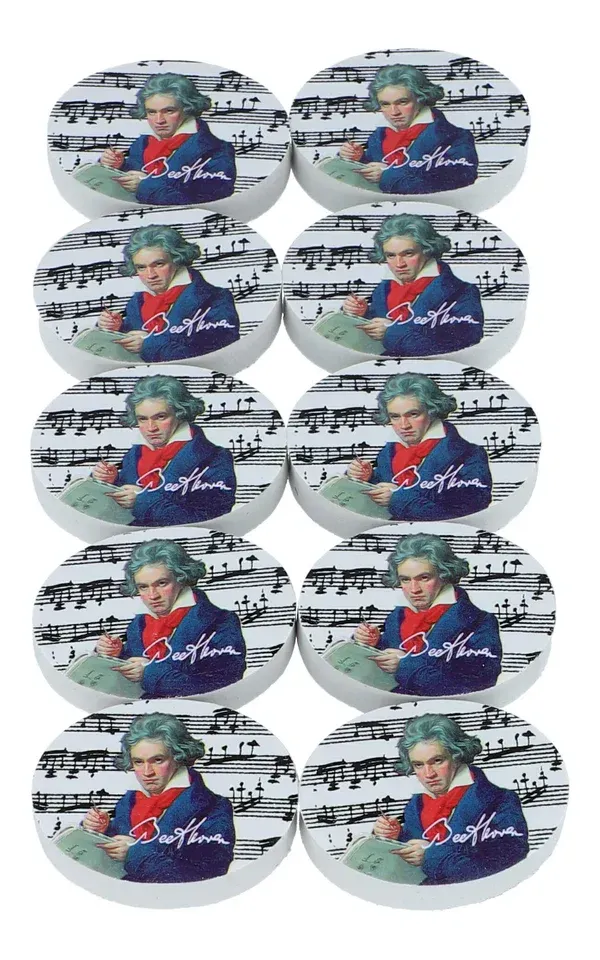 10 Stück Radierer Ludwig van Beethoven