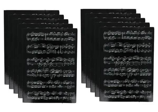 Sammelmappe Noten 10 Stück schwarz