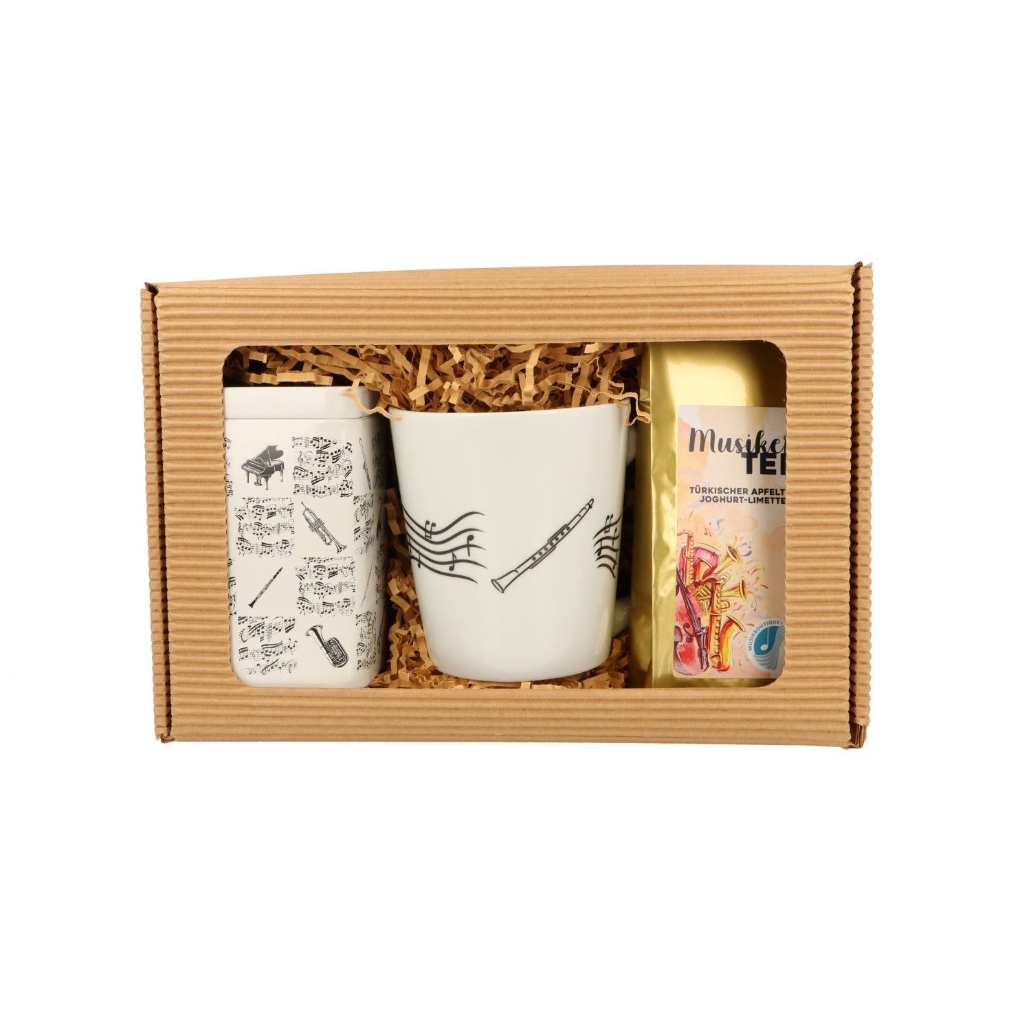 Geschenkset Tee mit Instrument Klarinette Clarinet