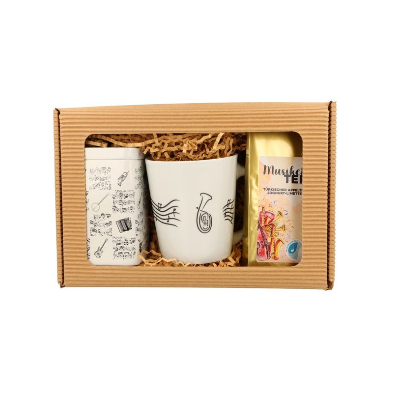 Geschenkset Tee mit Instrument Tenorhorn Geschenkset Tee mit Instrument Tenorhorn