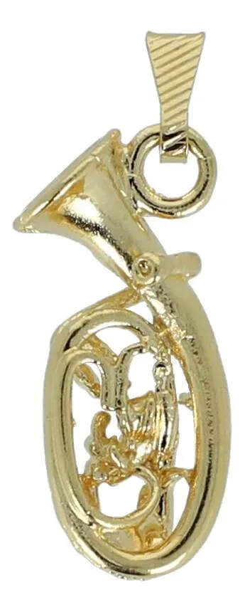 Anhänger Tenorhorn goldfarben ohne Kette
