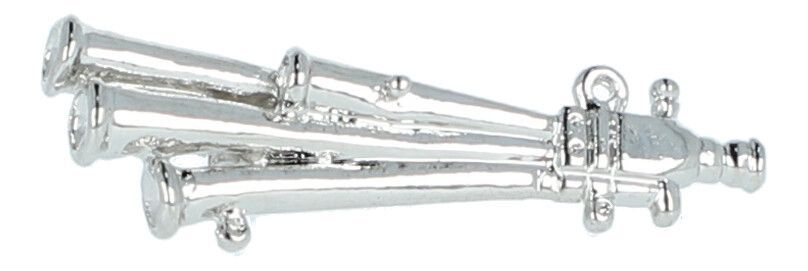 Anstecker Pin Schalmei versilbert - Mengenrabatt möglich