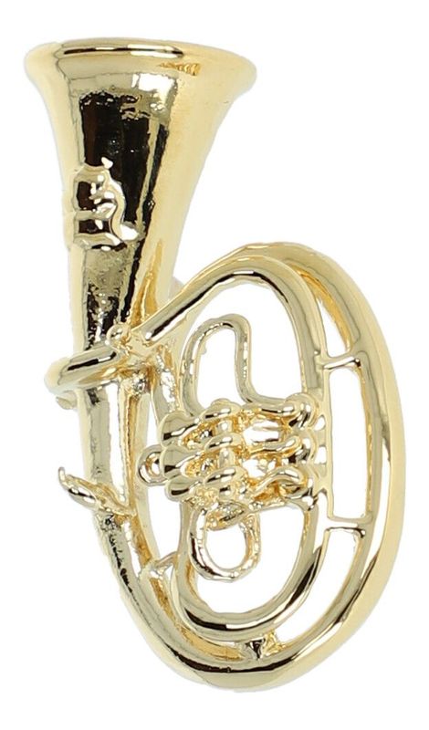 Pin Tenorhorn goldfarben