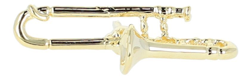 Pin Posaune Trombone goldfarben Trombone