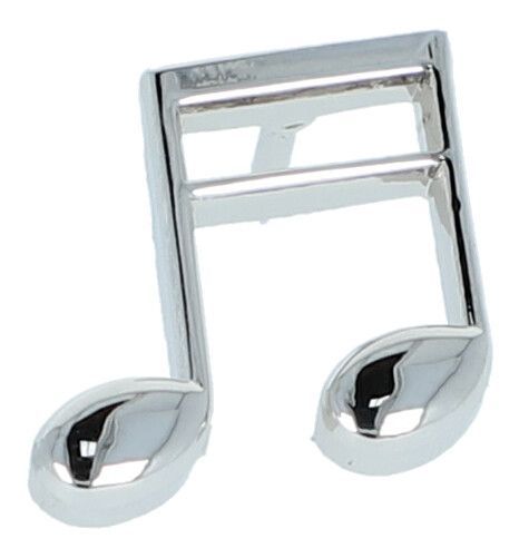 Pin Sechszehntelnote silberfarben