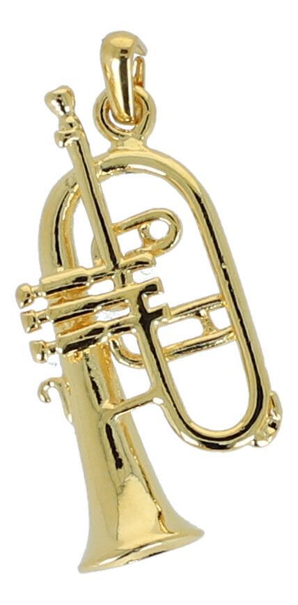 Anhänger Flügelhorn goldfarben