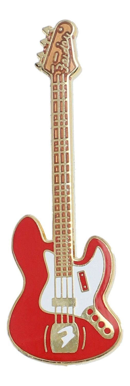 Pin E-Gitarre rot emailliert