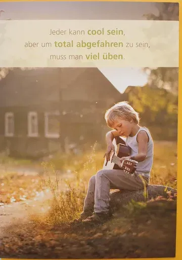 Karte Kind Gitarre