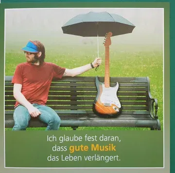 Karte Schirm Gitarre