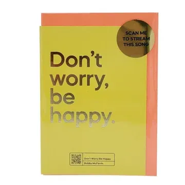Karte Don´t worry be happy von Bobby McFerrin