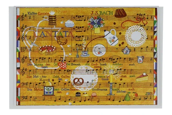 Karte Kaffee Kantate von Johann Sebastian Bach