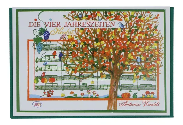 Karte 4 Jahreszeiten Herbst von Antonio Vivaldi