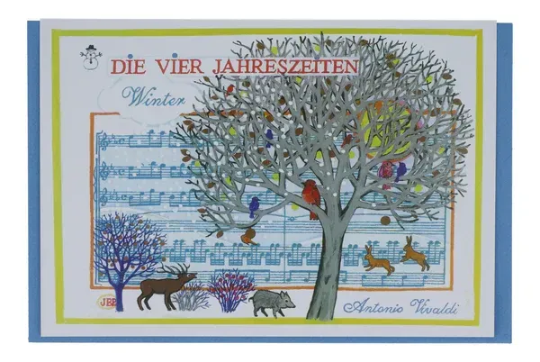 Karte 4 Jahreszeiten Winter von Antonio Vivaldi
