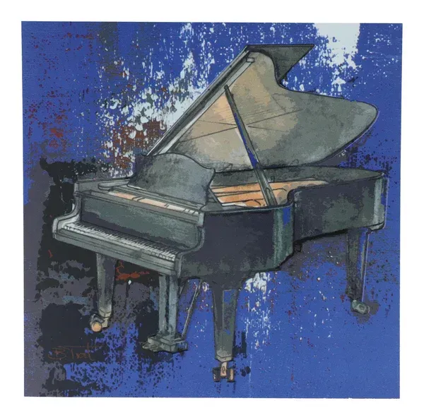 Postkarte Karte Piano von Bernadette Trost