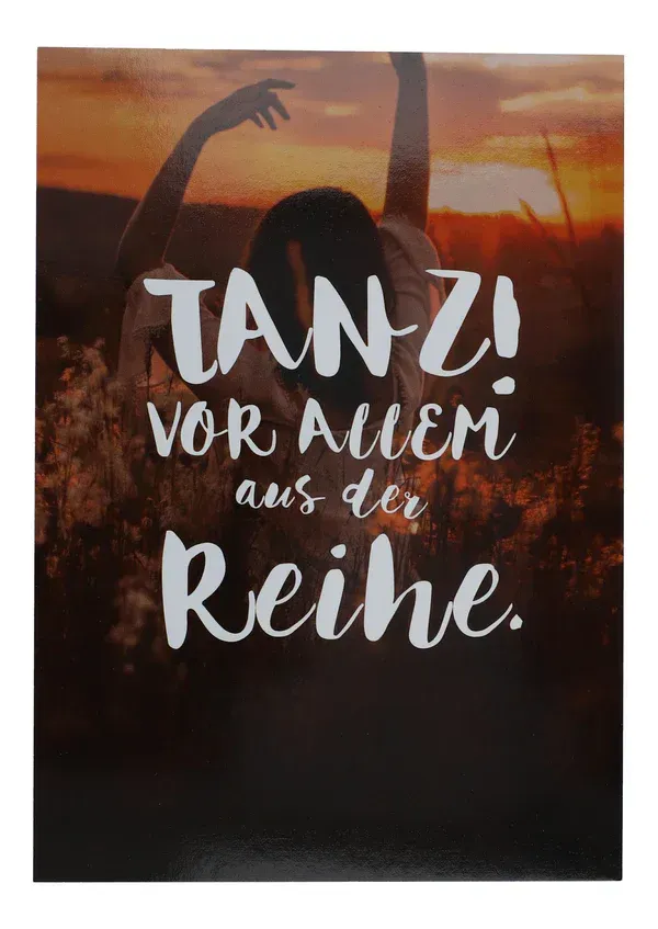 Postkarte Karte Tanz Vor allem aus der Reihe