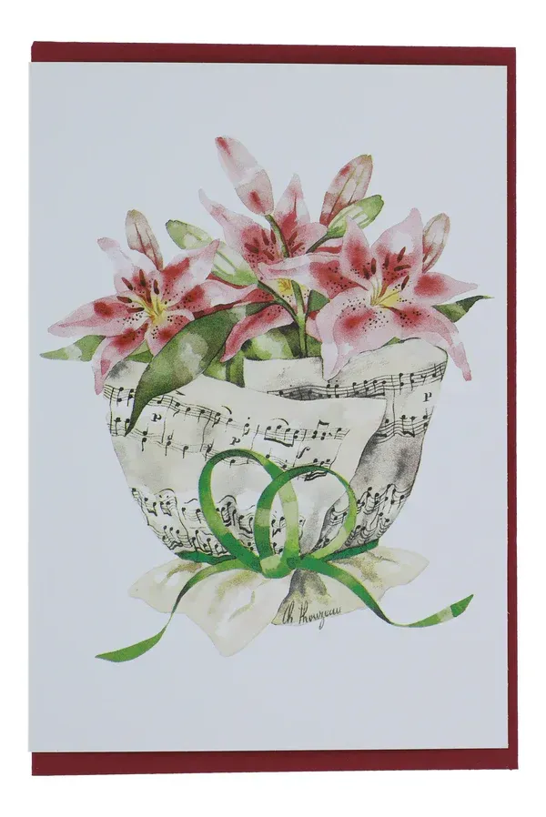 Karte Noten + Lilien
