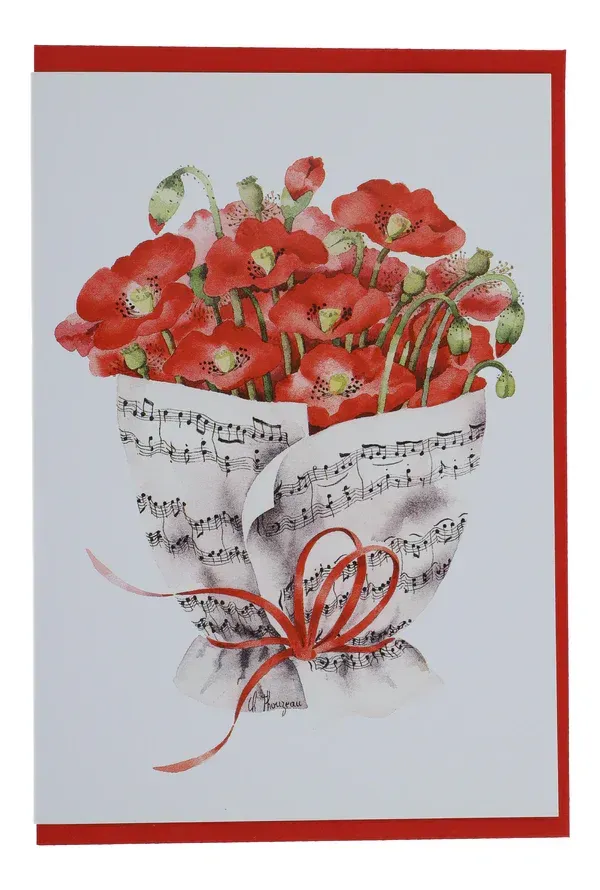 Karte Noten + Mohn