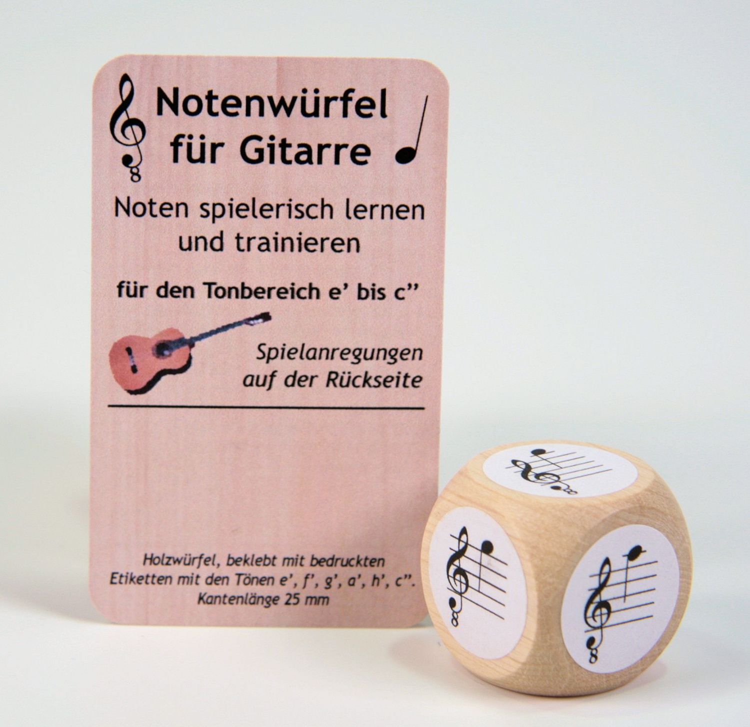 Spiel Notenspiel Notenwürfel für Gitarre E - c