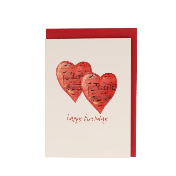 Karte Herz Happy Birthday