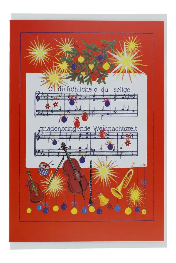 Karte Weihnachten o du fröhliche