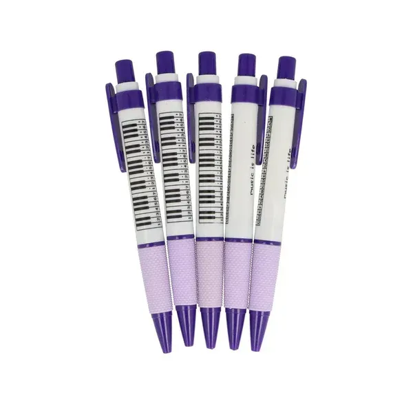 5 Kugelschreiber Klaviatur violett