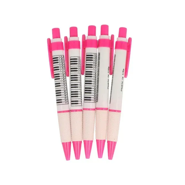 5 Kugelschreiber Klaviatur Pink
