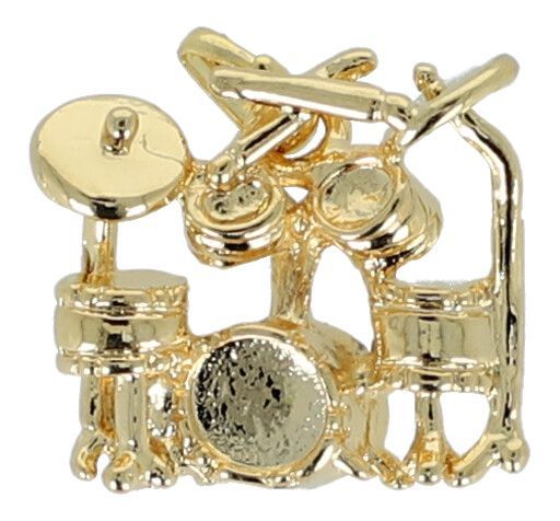 Anhänger Schlagzeug goldfarben Drum