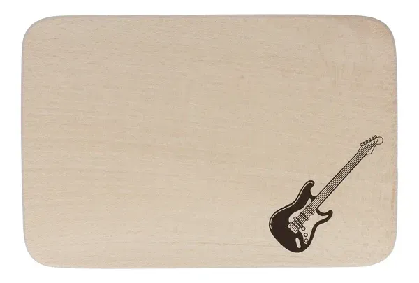 Schneidbrett Buchenholz E-Gitarre Brettchen