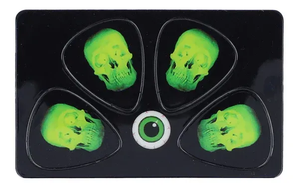 Plektrum green Scull Pick