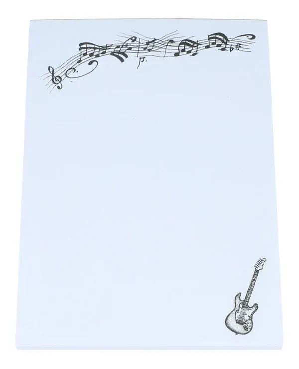 Notizblock DIN A6 mit Instrument Block E-Gitarre Guitar