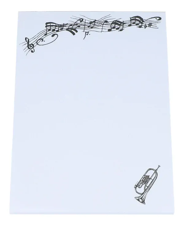 Notizblock DIN A6 mit Instrument Block Flügelhorn