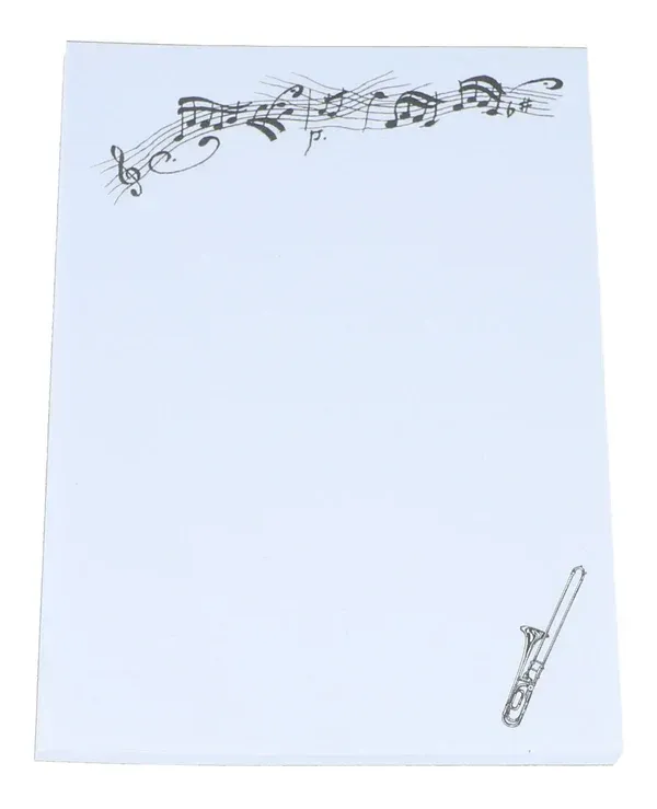 Notizblock DIN A6 mit Instrument Block Posaune Trombone